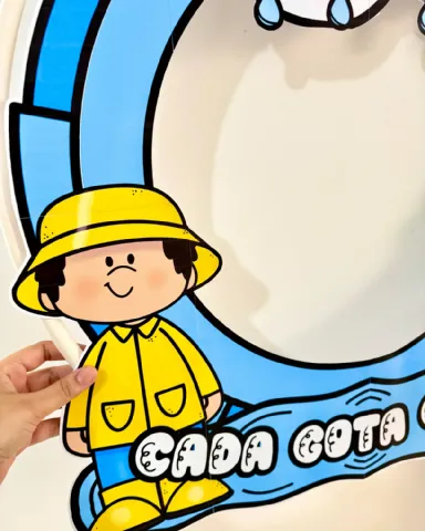 Decoração para Bambolê tema “Dia da Água” — amostra 7: Decoração para Bambolê tema “Dia da Água” ideal para turmas da…