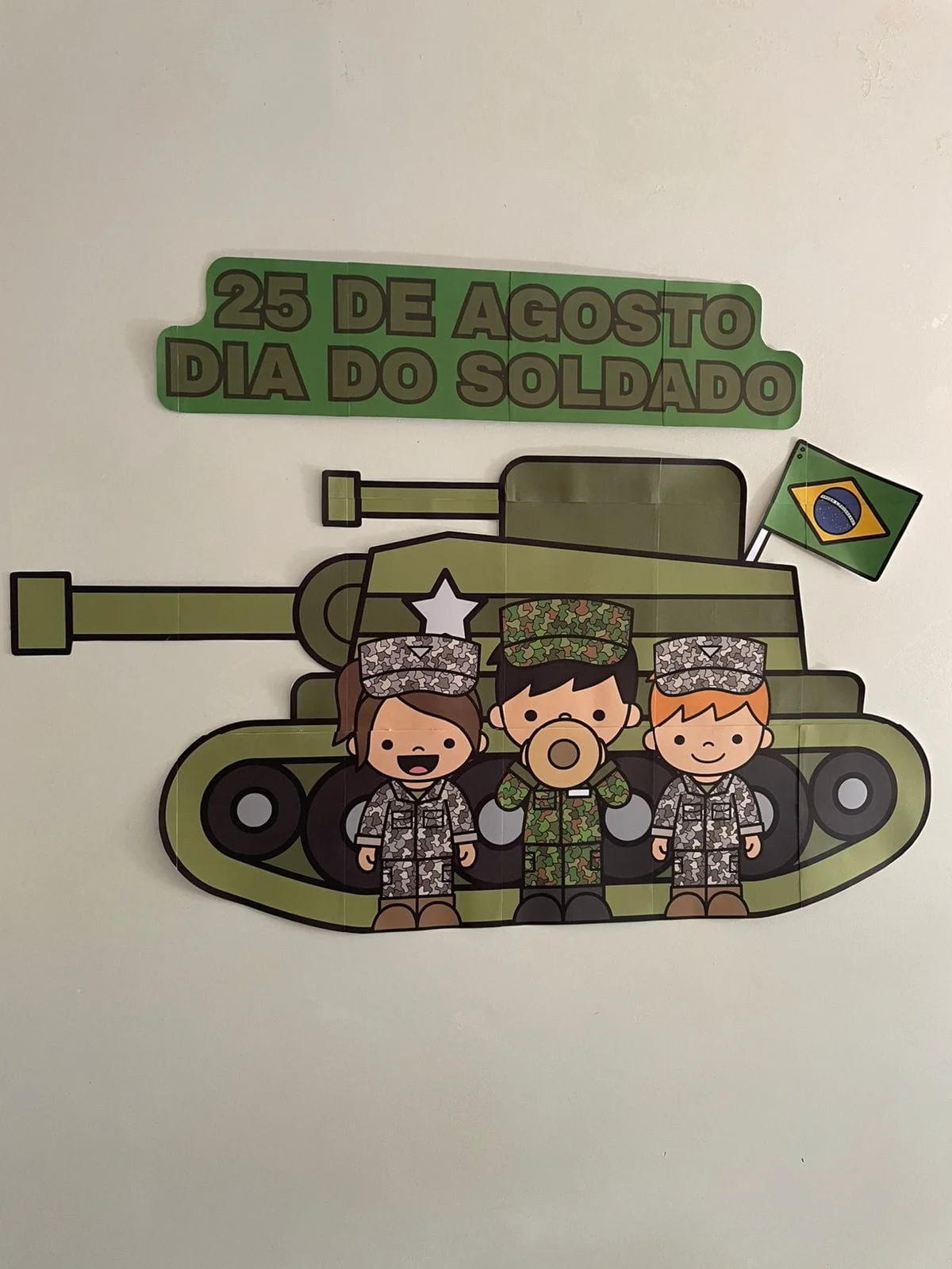 Decoração tema dia do soldado — capa do material