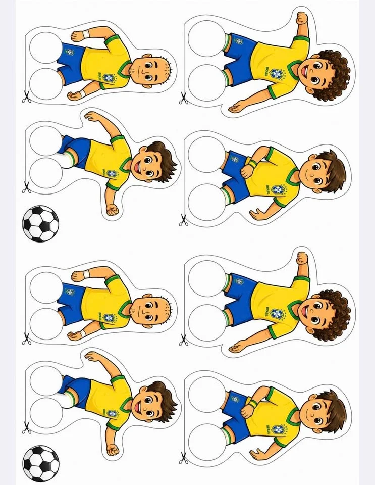 Dedoches Jogadores Copa do Mundo — Alfabetização para Educação Infantil: A emoção da Copa do Mundo vai entrar em campo na…