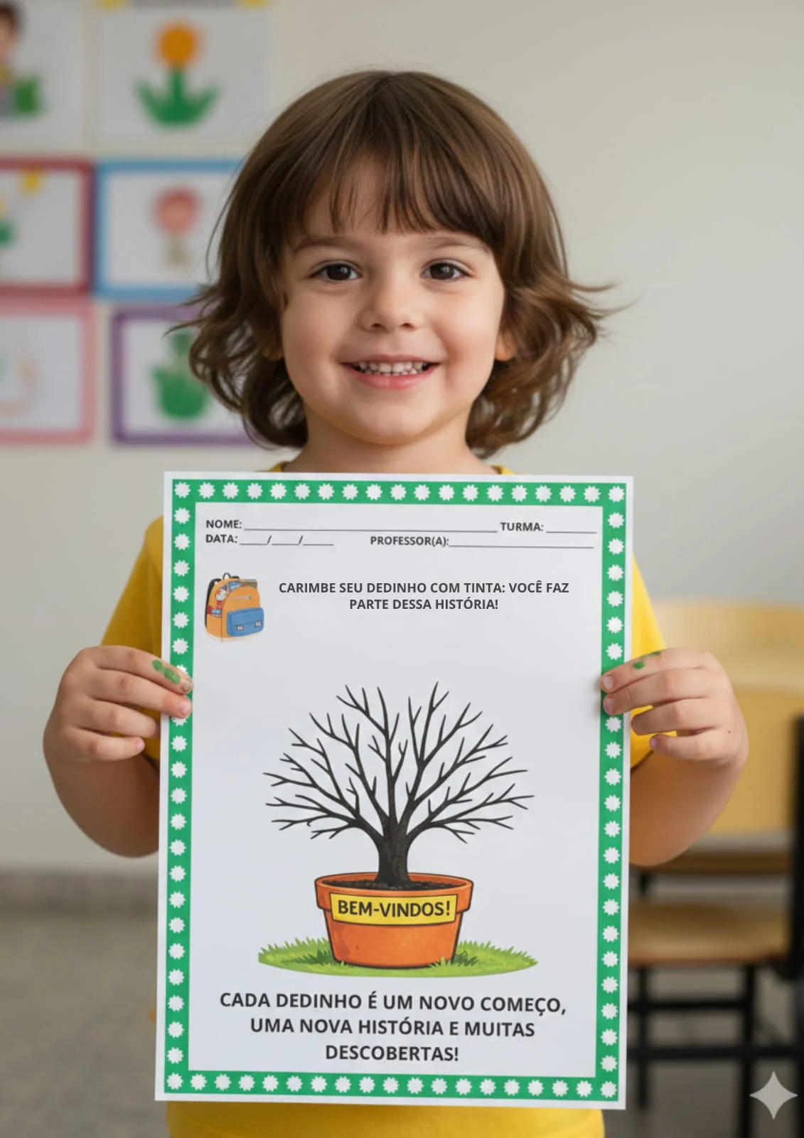 Deixando Minha Marquinha-Volta às Aulas — amostra 2: Uma atividade afetiva e interativa para acolher os alunos no início do…