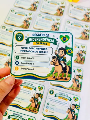 Desafio 7 de Setembro – Quiz de História sobre a Independência do Brasil — capa do material