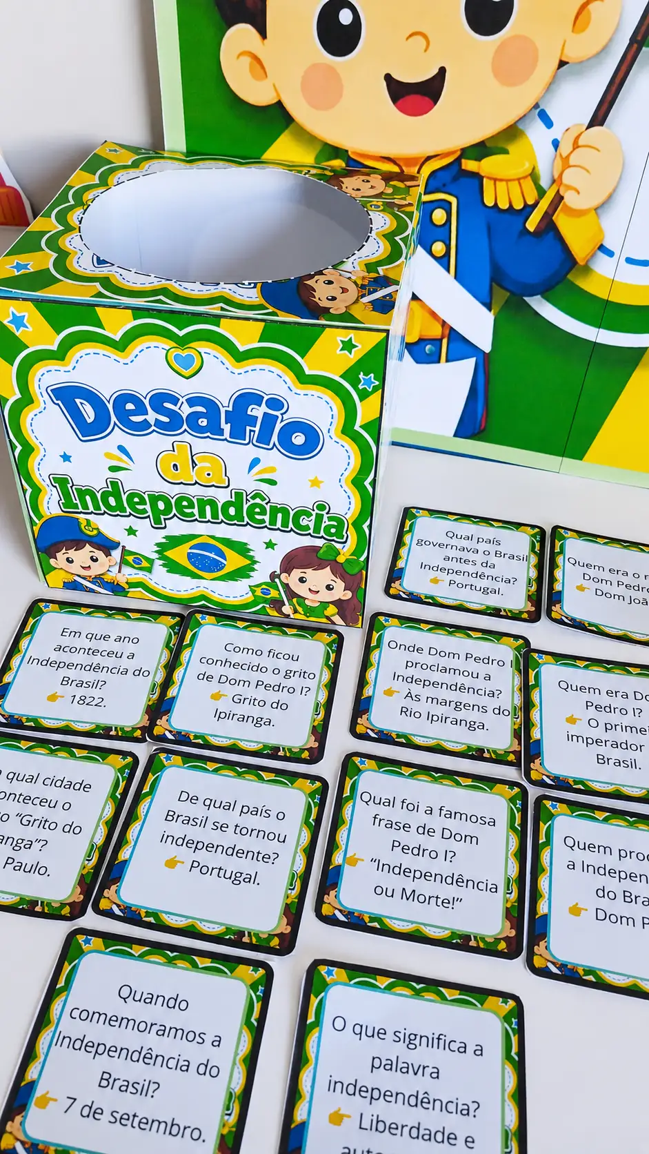 Desafio da Independência do Brasil – Jogo 7 de Setembro — amostra 2: Recurso lúdico sobre a Independência do Brasil com…