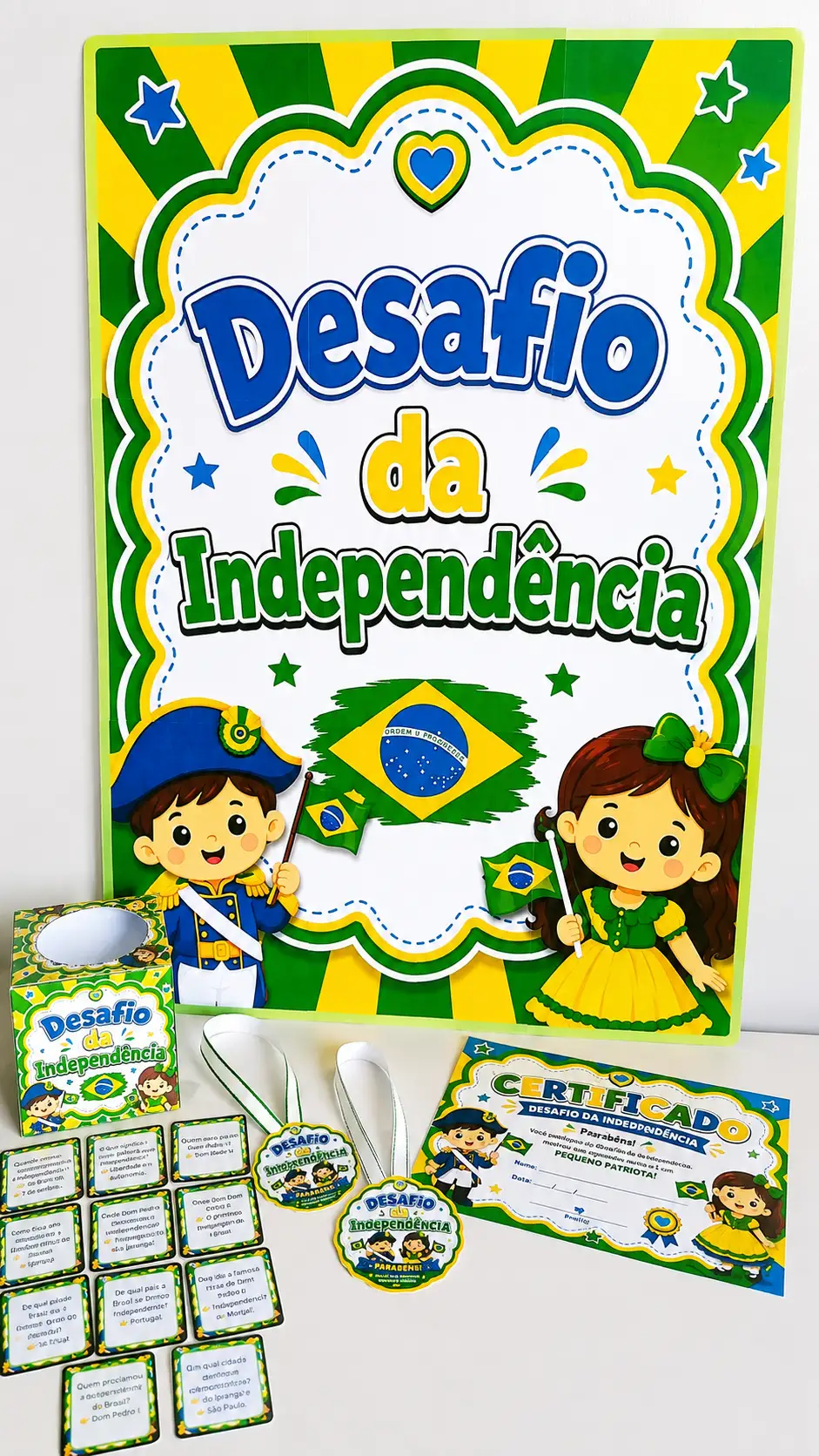 Desafio da Independência do Brasil – Jogo 7 de Setembro — amostra 5: Recurso lúdico sobre a Independência do Brasil com…