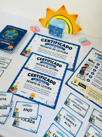 Desafio da Leitura – Atividades de Leitura de Palavras e Frases para Alfabetização — amostra 4: Transforme a prática da…