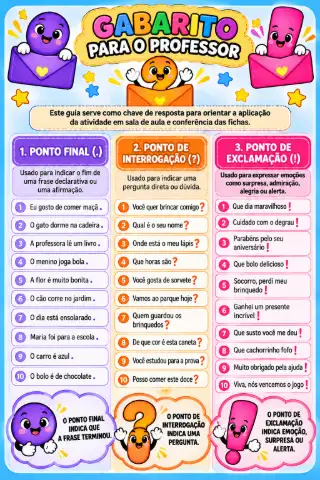 DESAFIO DA PONTUAÇÃO INTERATIVO (LÍNGUA PORTUGUESA) — amostra 3: Como usar em sala DESAFIO DA PONTUAÇÃO INTERATIVO (LÍNGUA PORTUGUESA) — amostra 3: Como usar em sala