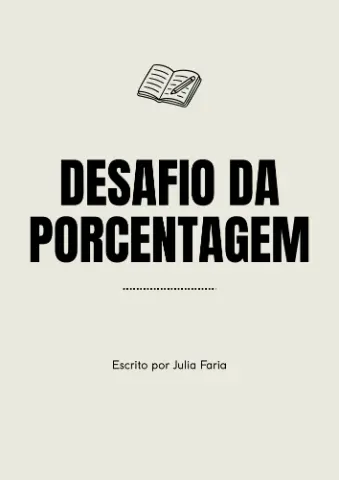 Desafio da Porcentagem - EF II — capa do material