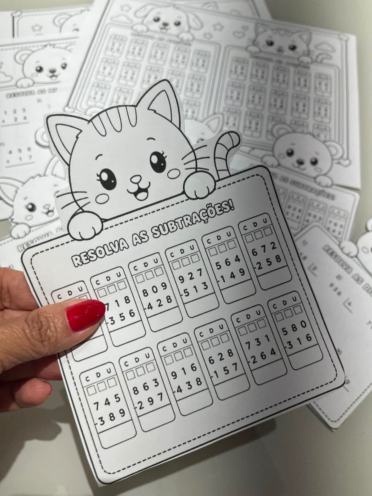 Desafio das 4 Operações – Matemática do 3º ao 5º ANO — amostra 2: 28 fichas de atividades para praticar adição, subtração,…