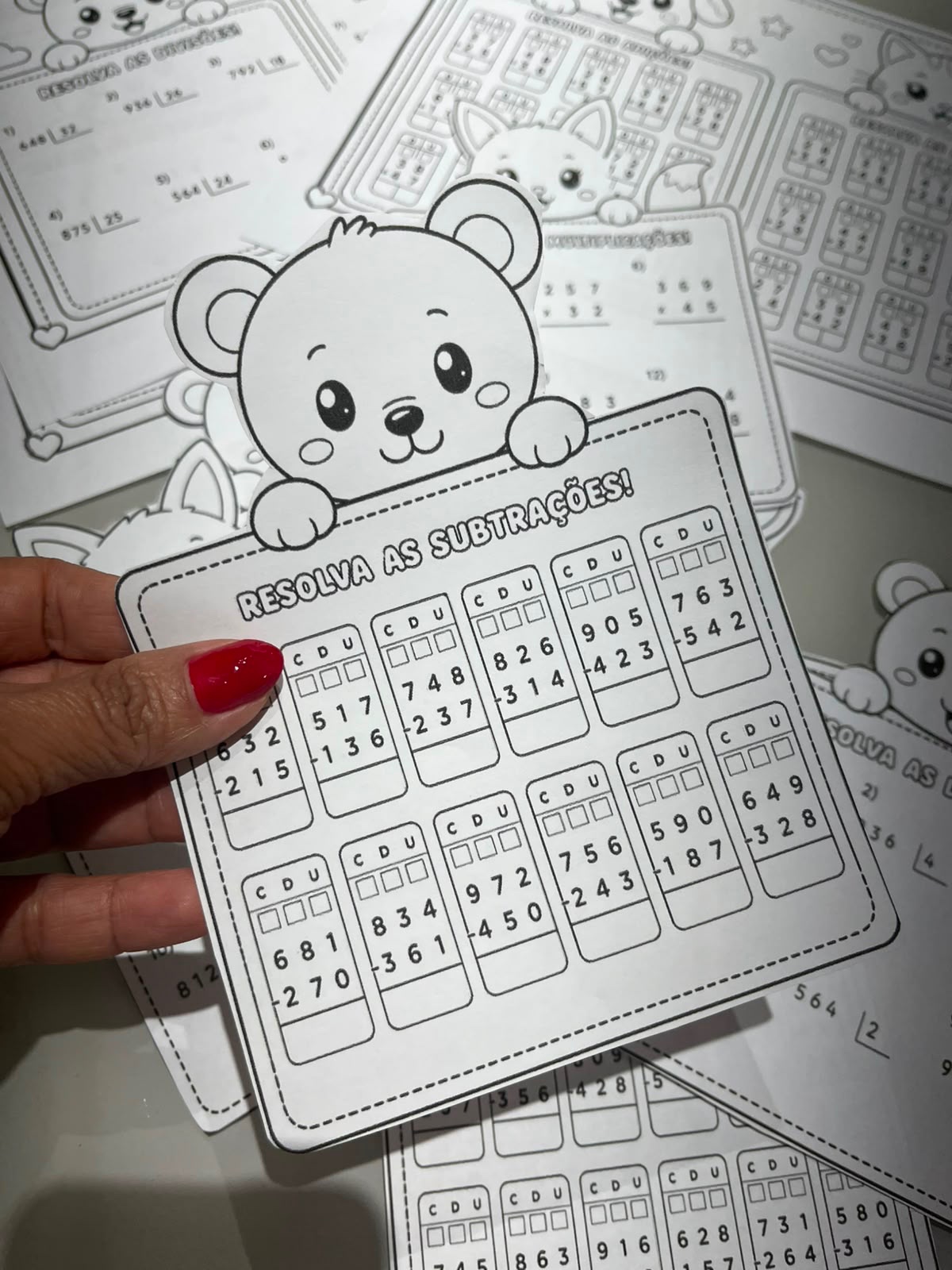 Desafio das 4 Operações – Matemática do 3º ao 5º ANO — amostra 3: 28 fichas de atividades para praticar adição, subtração,…