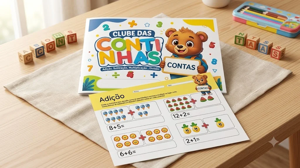 DESAFIO DAS CONTAS | Atividades de Matemática com as 4 Operações — amostra 2: Atividades visuais de adição, subtração,…