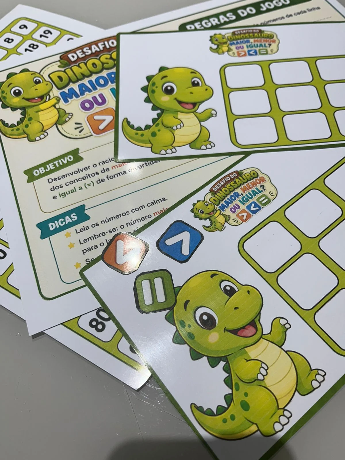 DESAFIO DO DINOSSAURO MAIOR E MENOR QUE – PDF para Imprimir — amostra 6: APRENDER MAIOR, MENOR E IGUAL PODE SER UMA…