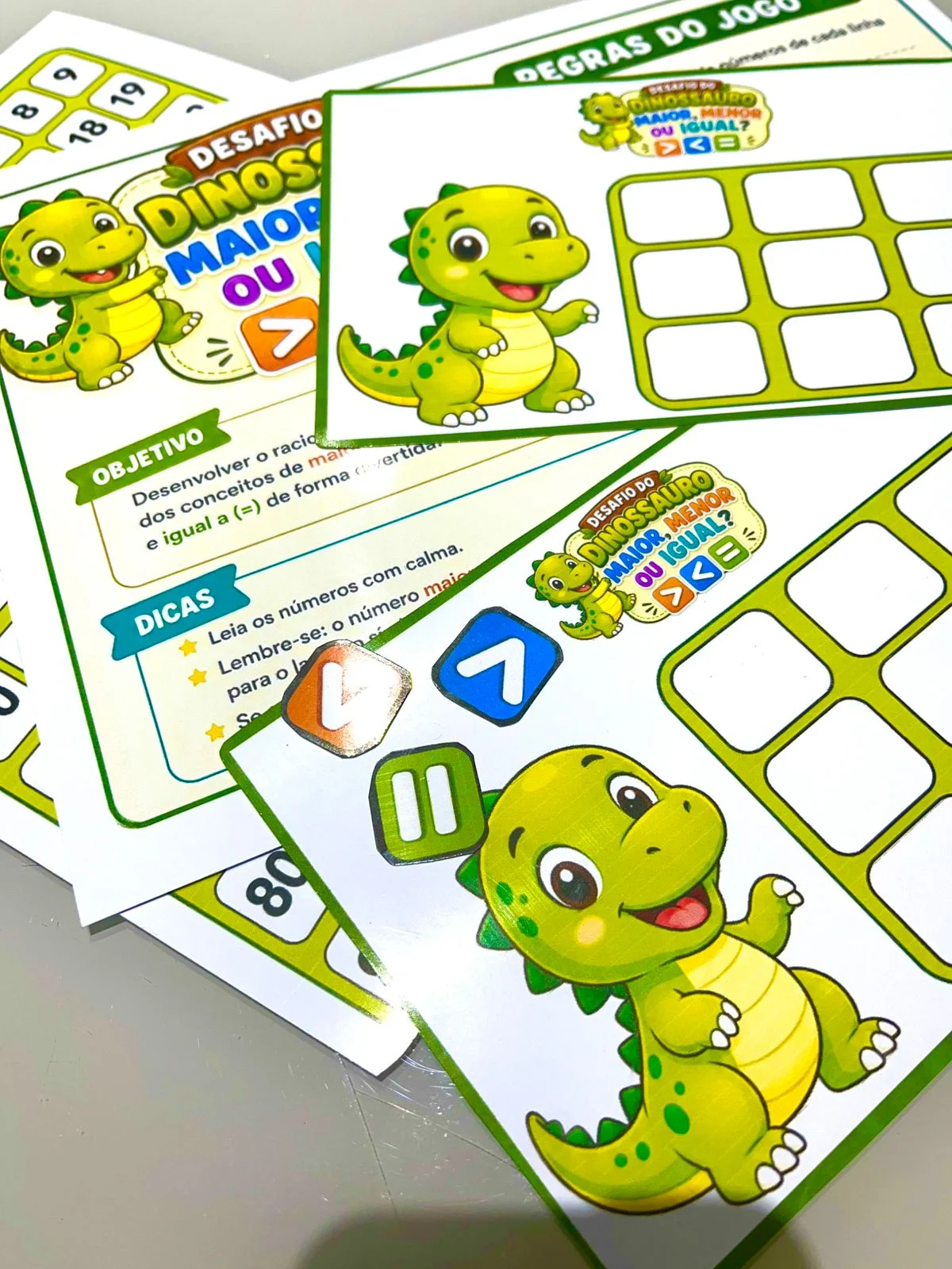 DESAFIO DO DINOSSAURO MAIOR E MENOR QUE – PDF para Imprimir — amostra 7: APRENDER MAIOR, MENOR E IGUAL PODE SER UMA…