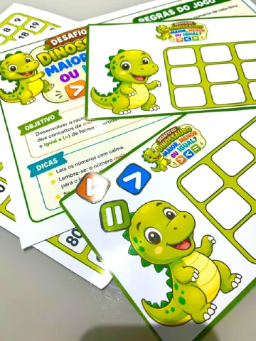 Desafio do Dinossauro (Sinais Matemáticos) Recurso Pedagógico — capa do material