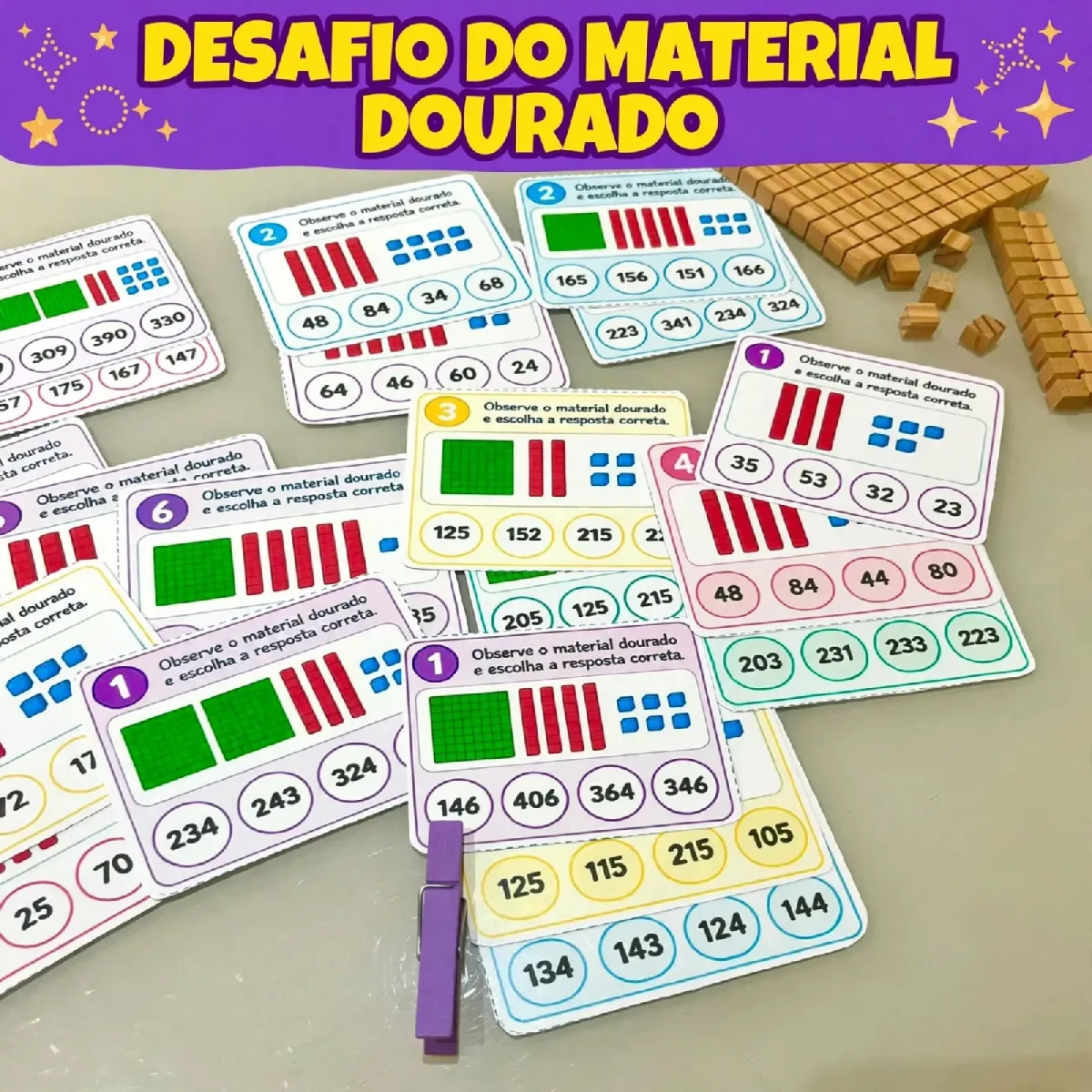 Desafio do Material Dourado - Matemática 1° ao 5° ano — Matemática para 5º ano: 🎯Com o Desafio do Material Dourado, a…
