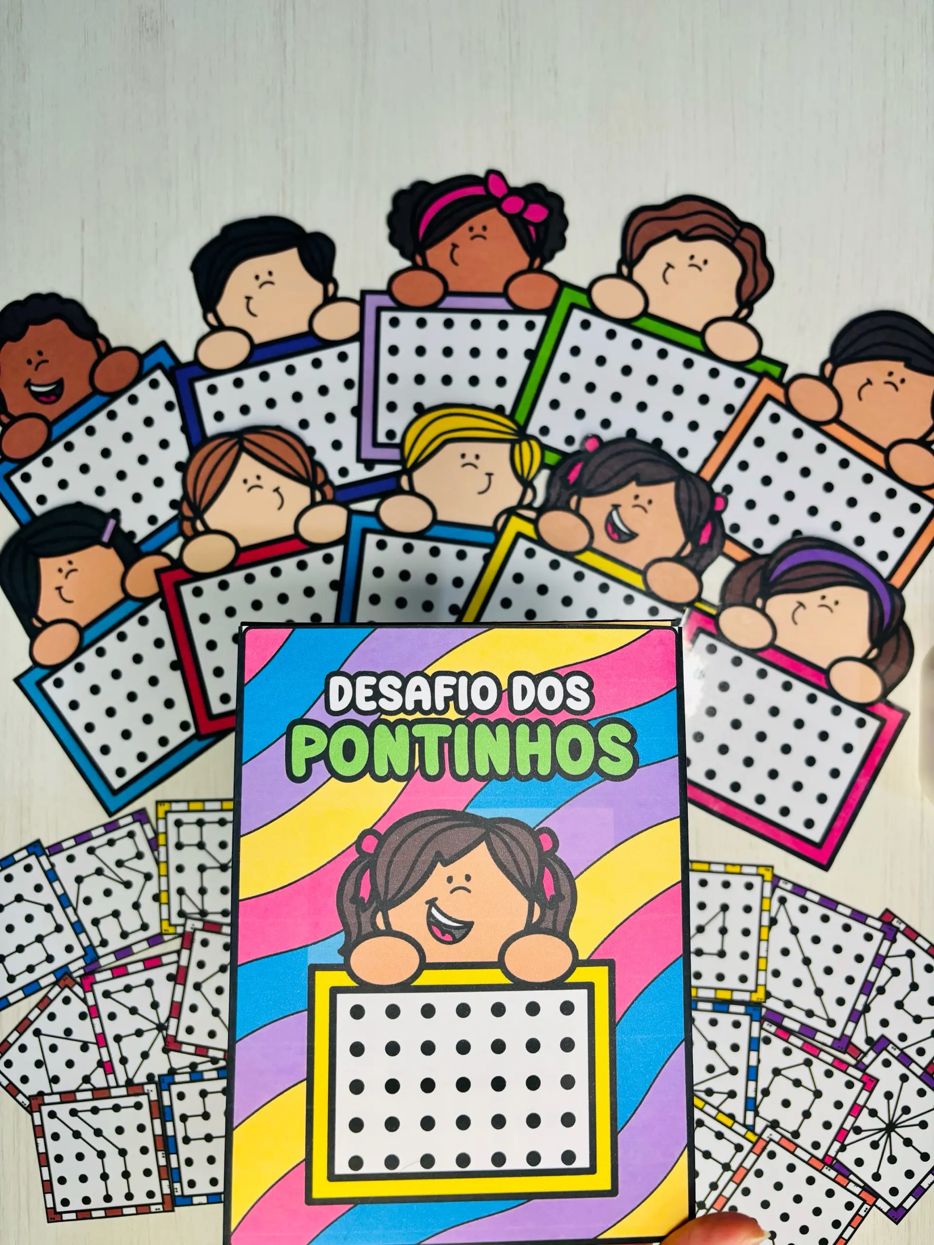 Desafio dos Pontinhos — Jogo Lúdico de Atenção e Raciocínio — amostra 4: Jogo visual e divertido para desenvolver atenção,…