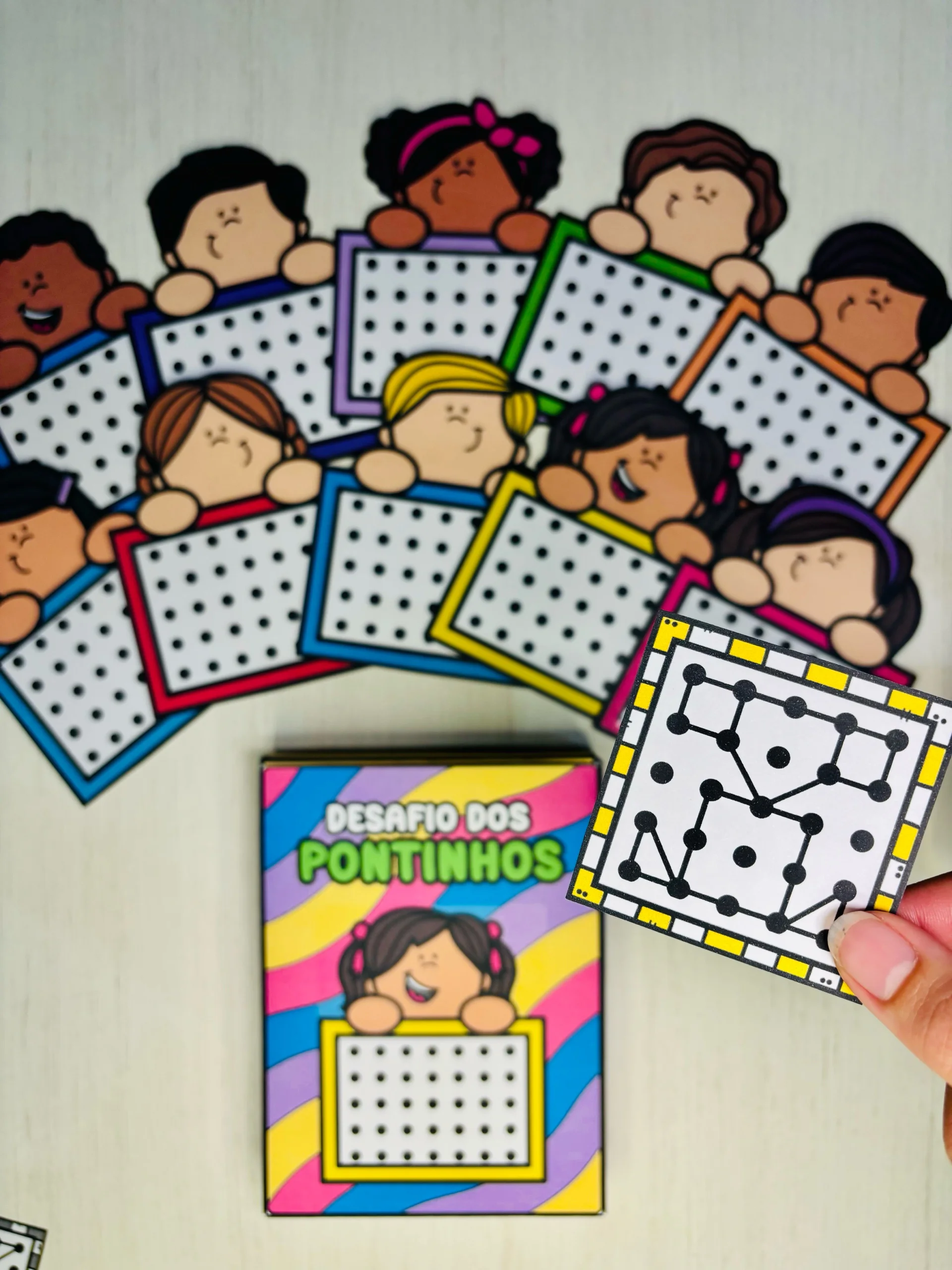 Desafio dos Pontinhos — Jogo Lúdico de Atenção e Raciocínio — amostra 5: Jogo visual e divertido para desenvolver atenção,…