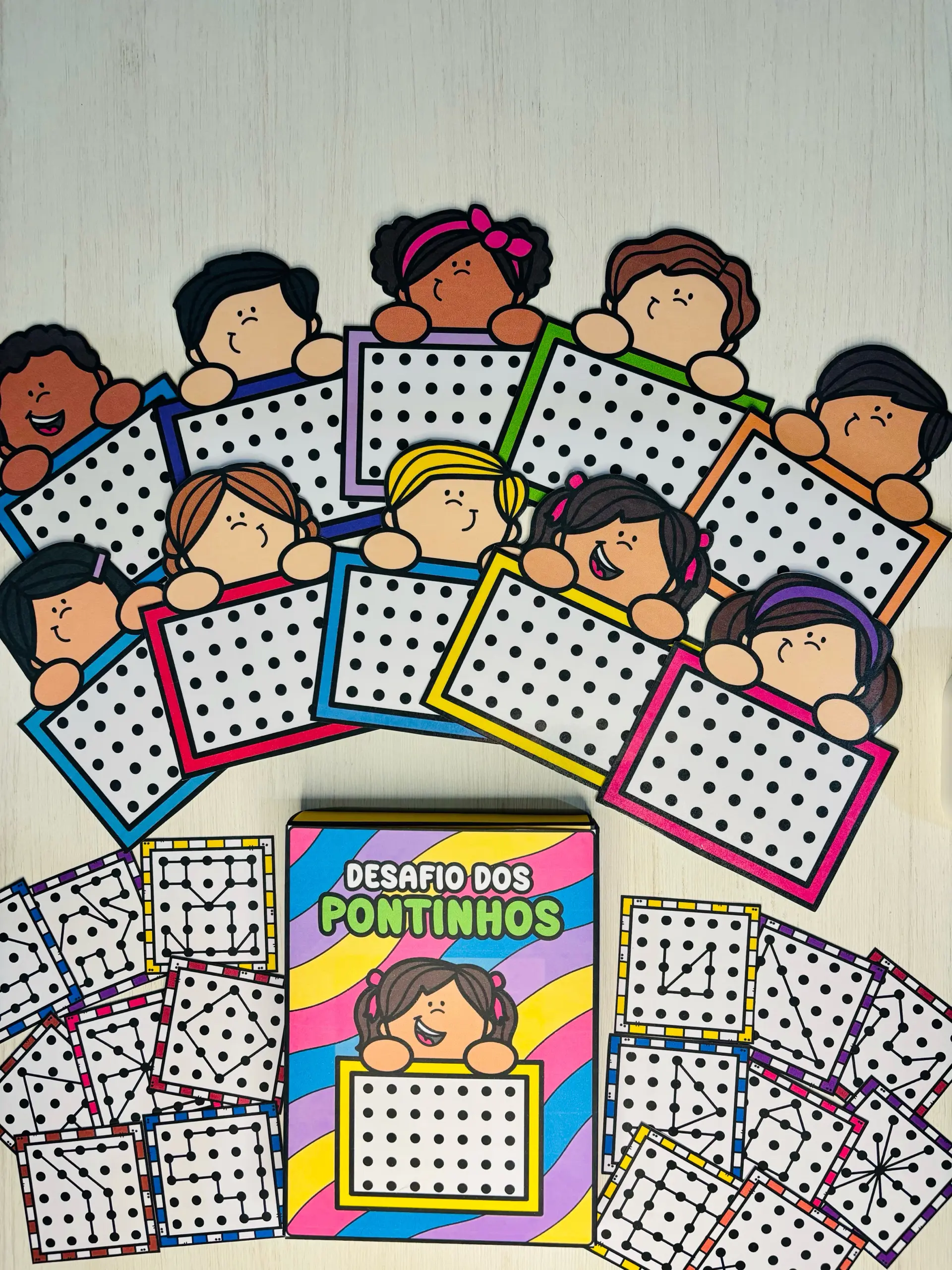 Desafio dos Pontinhos — Jogo Lúdico de Atenção e Raciocínio — capa do material