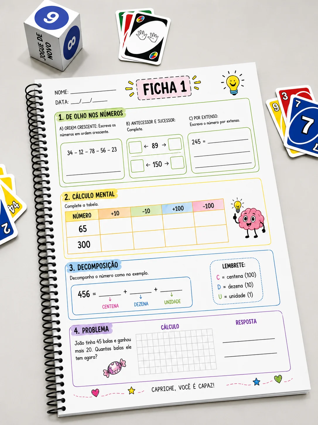Desafio matemático — amostra 1: *Desafio matemático* Seu aluno erra contas simples
