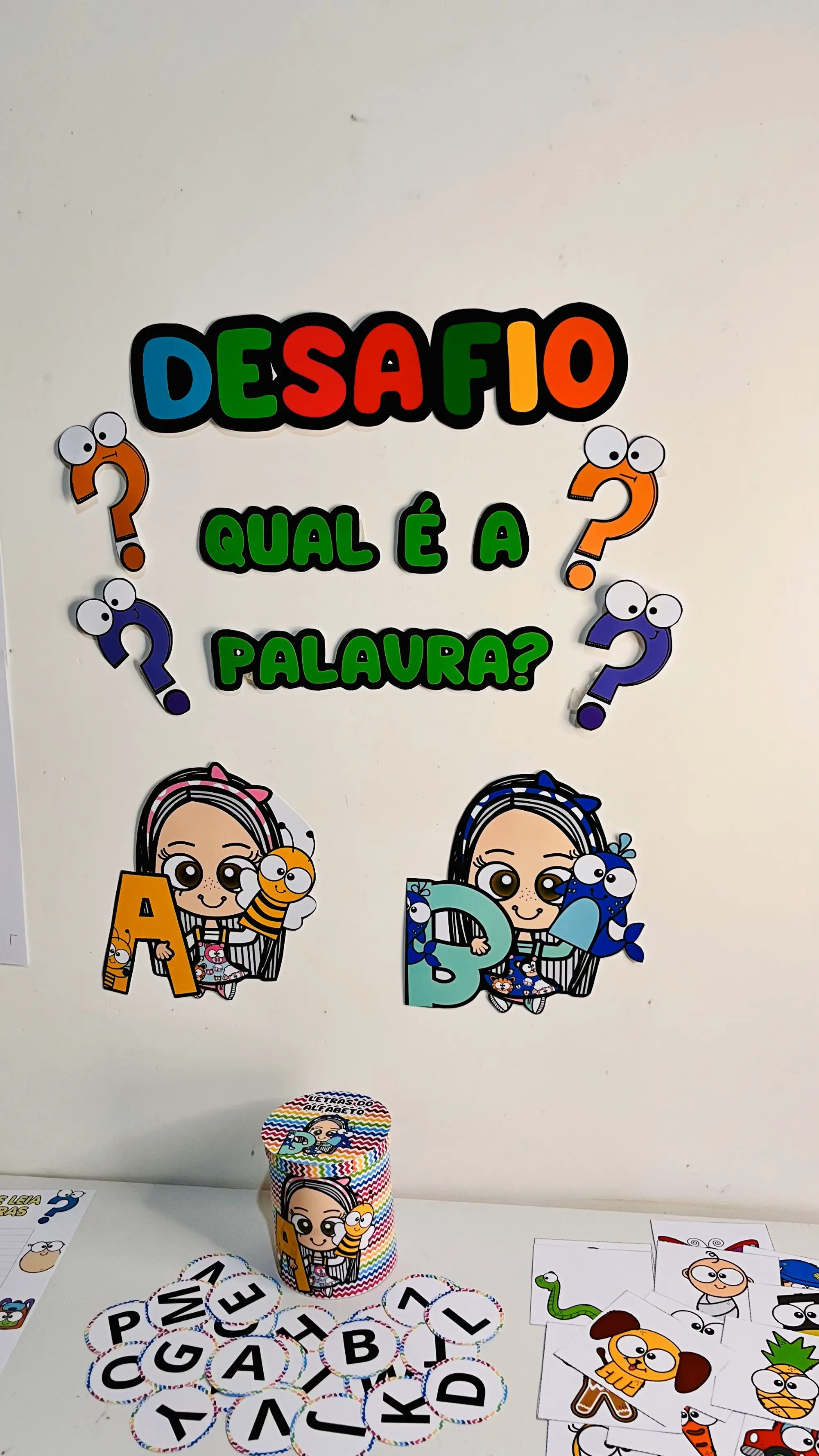 Desafio “qual é a palavra?” – PDF para Imprimir | Alfabetização — capa do material