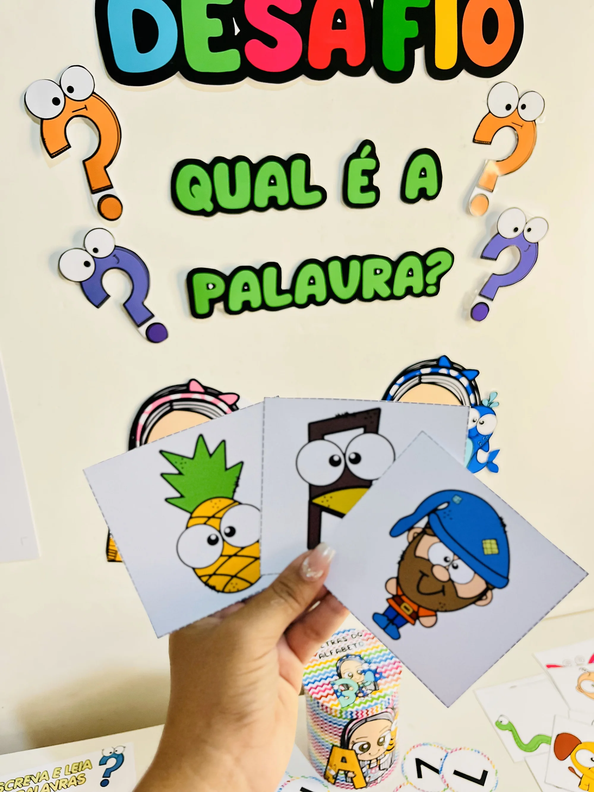 DESAFIO “QUAL É A PALAVRA?” Revenda — amostra 2: Uma atividade divertida e educativa para estimular a alfabetização, a…