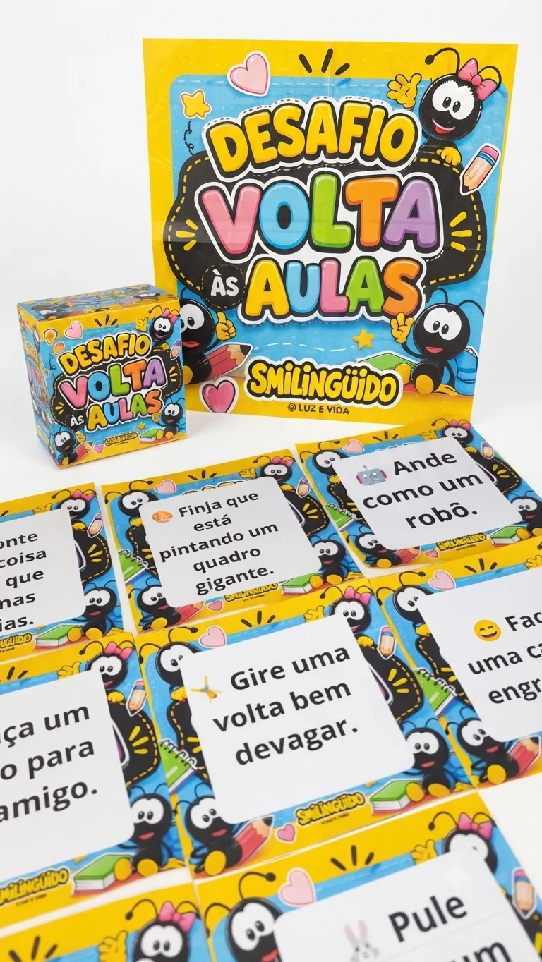Desafio Volta às Aulas Smilinguido em PDF | Kit Acolhida com Desafios e Painel — amostra 3: Um recurso pedagógico criativo… Desafio Volta às Aulas Smilinguido em PDF | Kit Acolhida com Desafios e Painel — amostra 3: Um recurso pedagógico criativo…