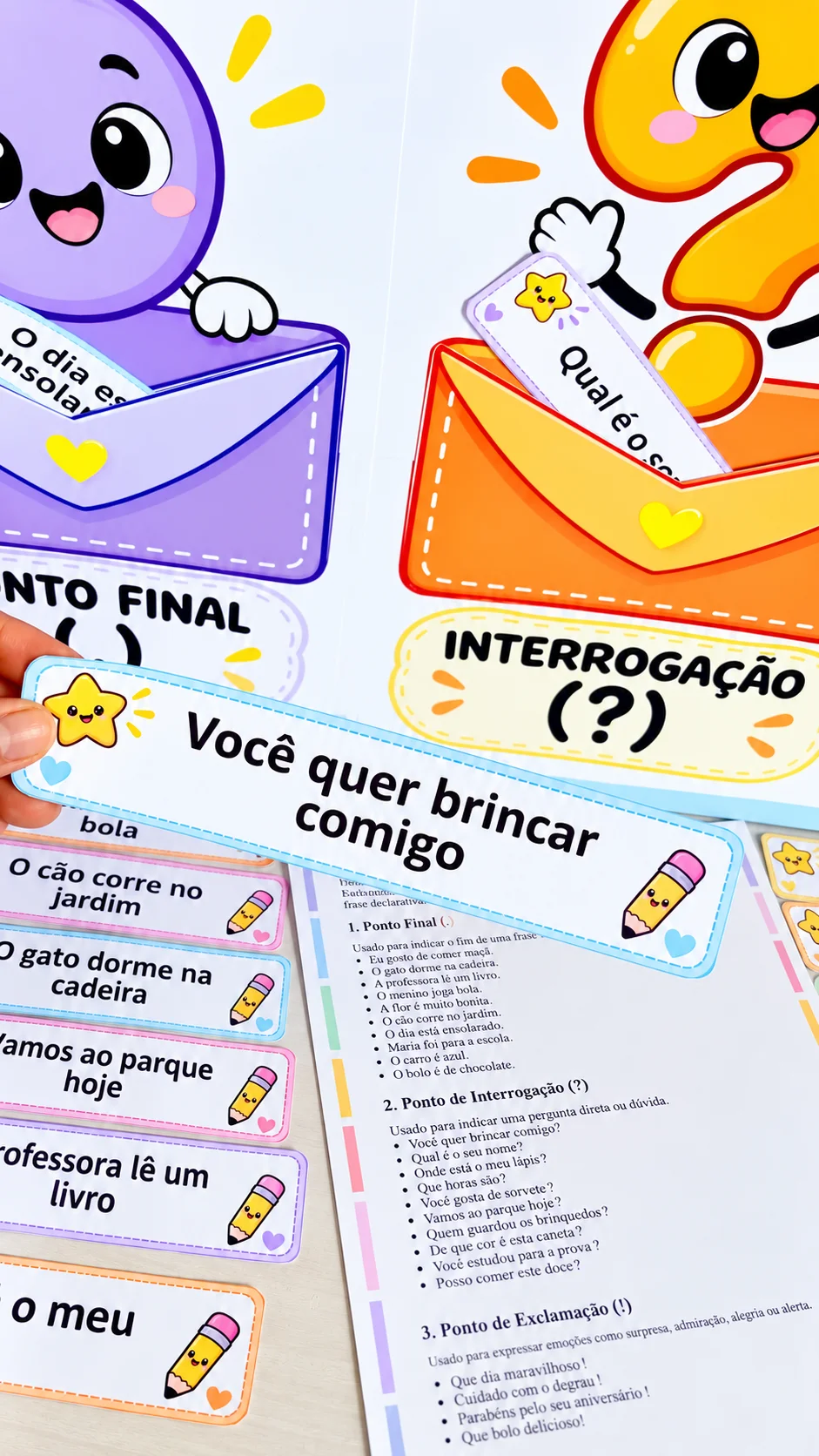 DESAFIOS DA PONTUAÇÃO! RECURSO LÚDICO e DIVERTIDO — amostra 1: Ideal para trabalhar com alunos do Ensino Fundamental,…