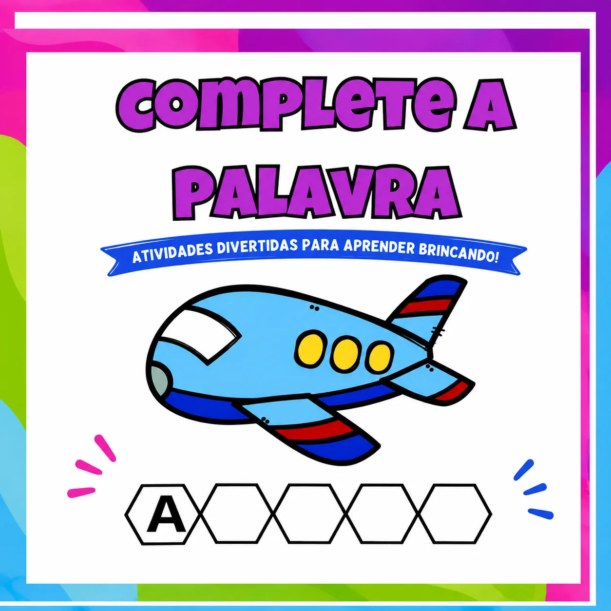 DESCOBRINDO AS PALAVRAS -ALFABETIZAÇÃO — capa do material