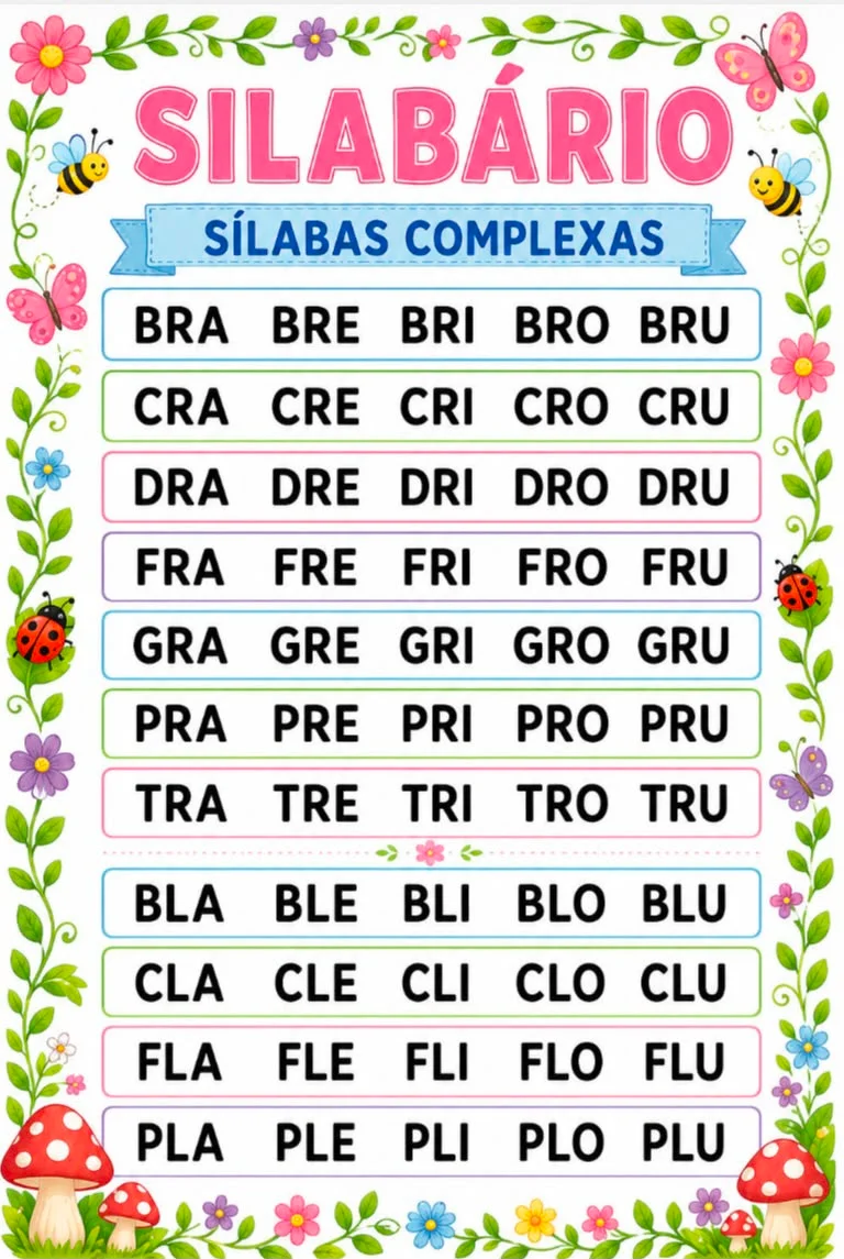 🌿 DESCOBRINDO AS PALAVRAS — SÍLABAS COMPLEXAS 🌿 — amostra 2: 🌿 DESCOBRINDO AS PALAVRAS — SÍLABAS COMPLEXAS 🌿 Depois das…