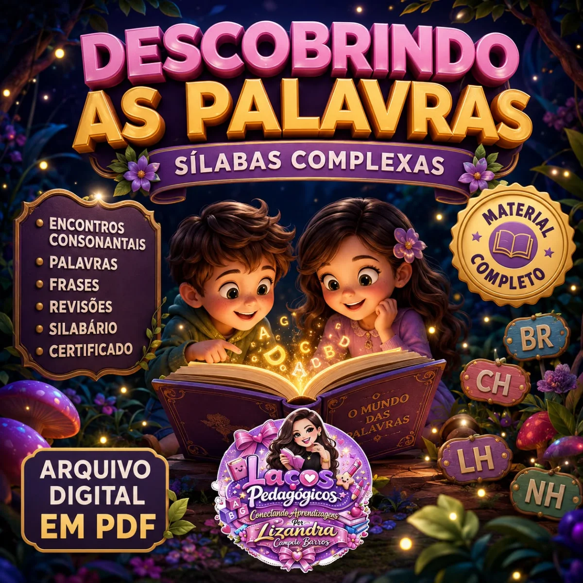 🌿 DESCOBRINDO AS PALAVRAS — SÍLABAS COMPLEXAS 🌿 — Alfabetização para Educação Infantil: 🌿 DESCOBRINDO AS PALAVRAS —…