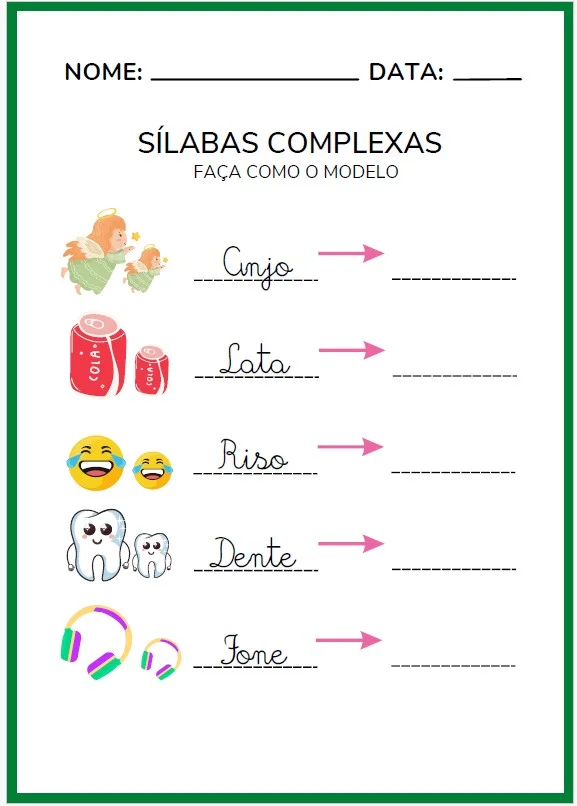 DESCOBRINDO AS SÍLABAS COMPLEXAS - ANOS INICIAIS — amostra 4: Um material completo para ajudar as crianças a avançarem na…