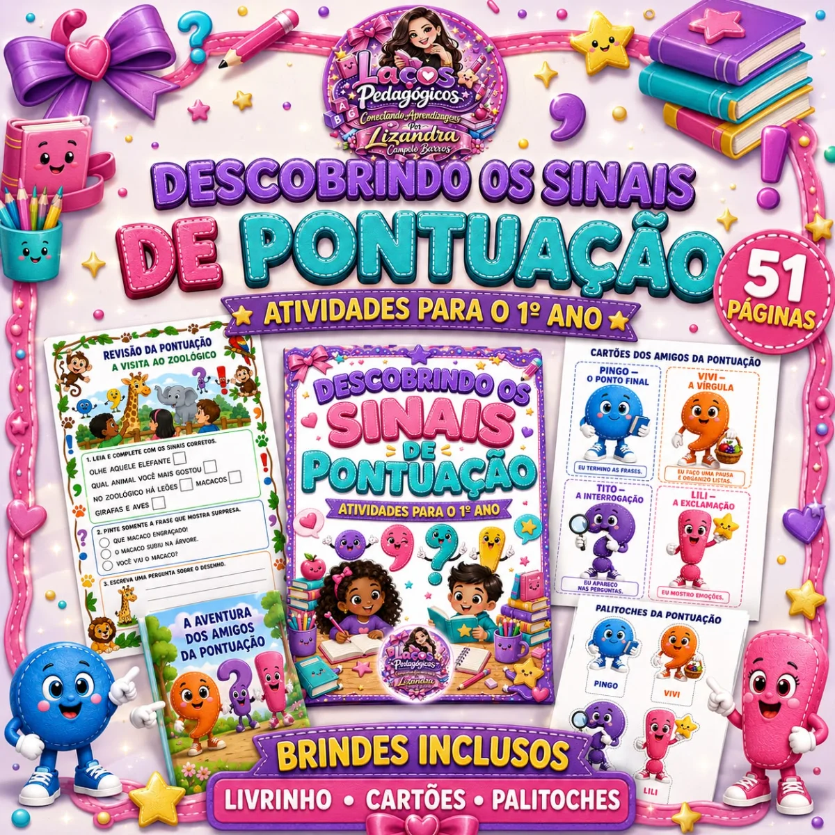 DESCOBRINDO OS SINAIS DE PONTUAÇÃO: Português Anos iniciais — Alfabetização para Educação Infantil: Este material foi…