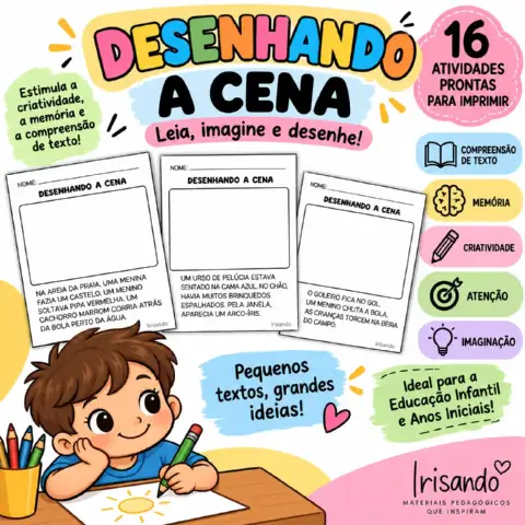 DESENHANDO A CENA- Leia, imagine e desenhe! — amostra 3: Proposta lúdica para transformar pequenas histórias em desenhos,… DESENHANDO A CENA- Leia, imagine e desenhe! — amostra 3: Proposta lúdica para transformar pequenas histórias em desenhos,…