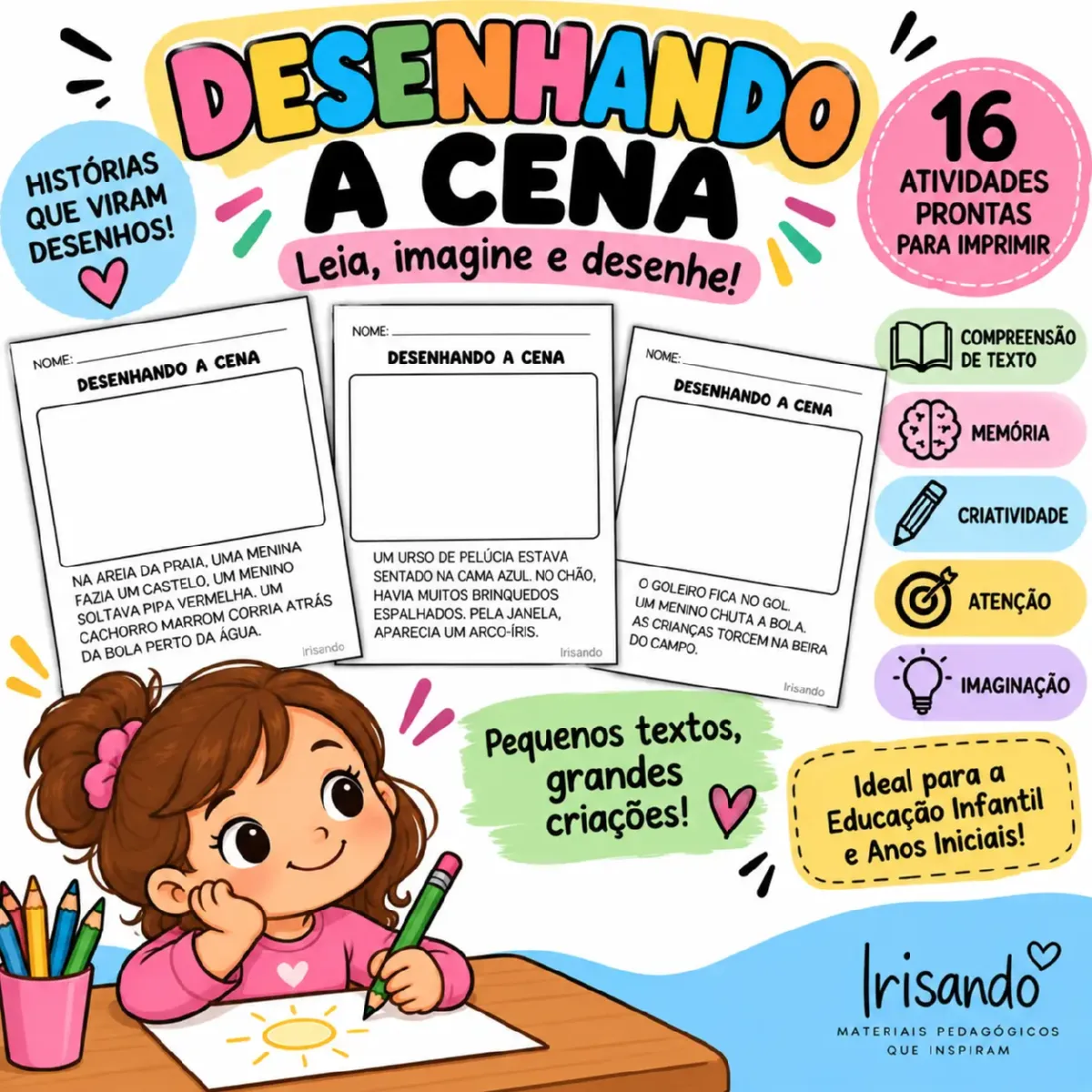 DESENHANDO A CENA- Leia, imagine e desenhe! — Alfabetização para Educação Infantil: Proposta lúdica para transformar…