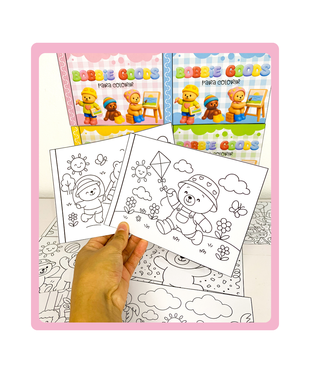 Desenhos de férias para imprimir e colorir — capa do material
