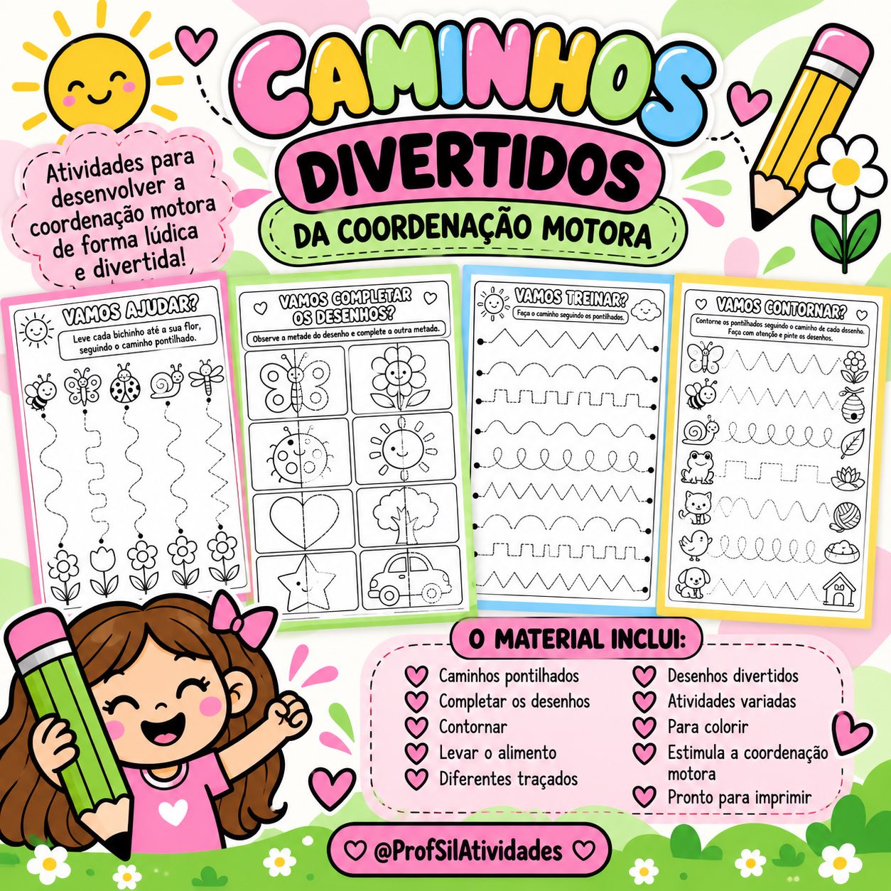 Desenvolvendo a Coordenação Motora na Educação Infantil — amostra 2: Material de apoio sobre coordenação motora fina, com…