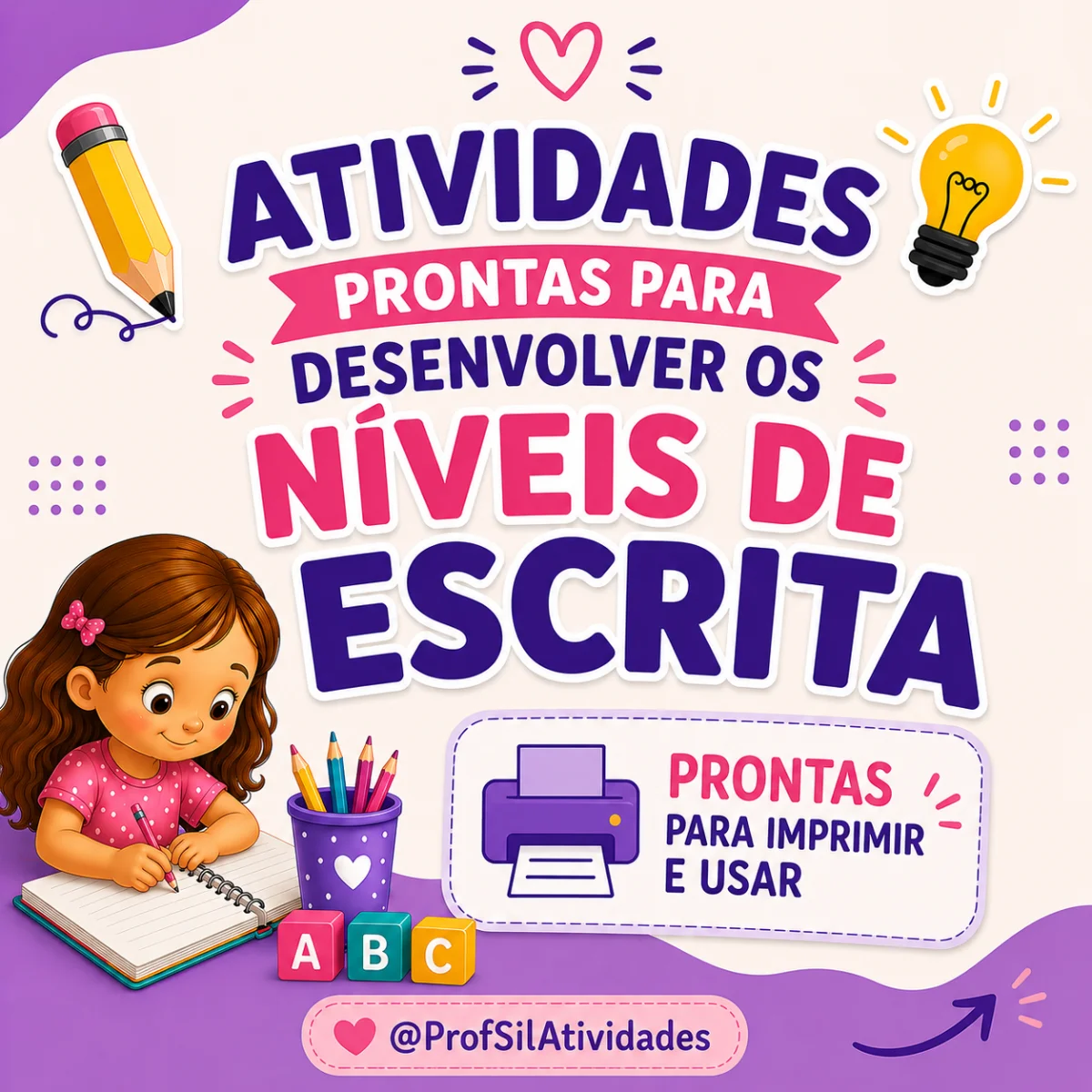 Desenvolvendo os Níveis da Escrita Alfabetização — amostra 7: Estimulam a reflexão sobre a escrita, a relação entre sons e…
