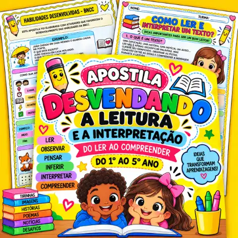 Desvendando A Leitura E Interpretação – 1º AO 5º ANO — capa do material
