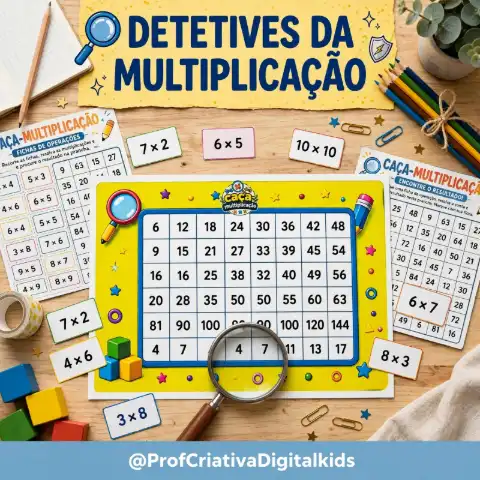 Detetives da Multiplicação - Matemática 3°, 4° e 5° anos (cópia) — capa do material