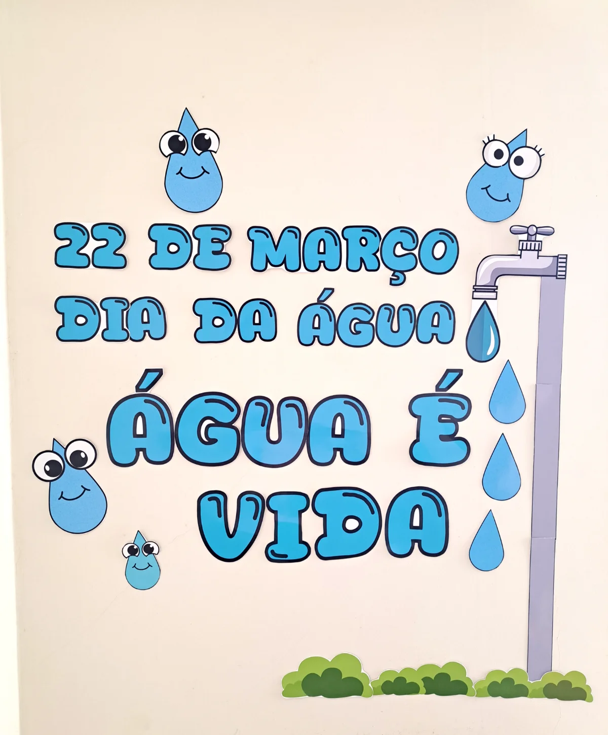 Dia da Água - Painel de Parede — amostra 3: Decore sua sala com um lindo painel temático
