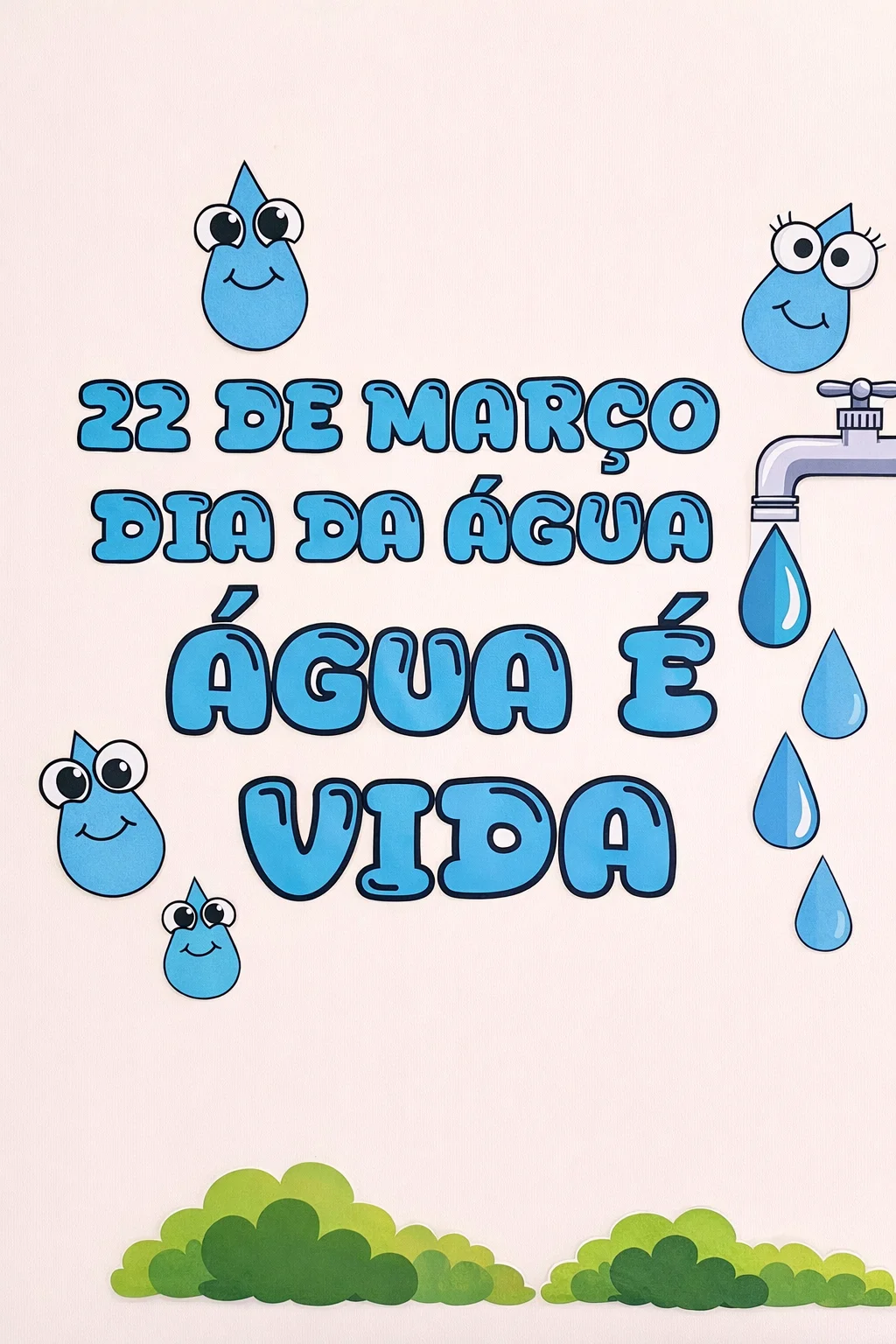 Dia da Água - Painel de Parede — amostra 6: Decore sua sala com um lindo painel temático