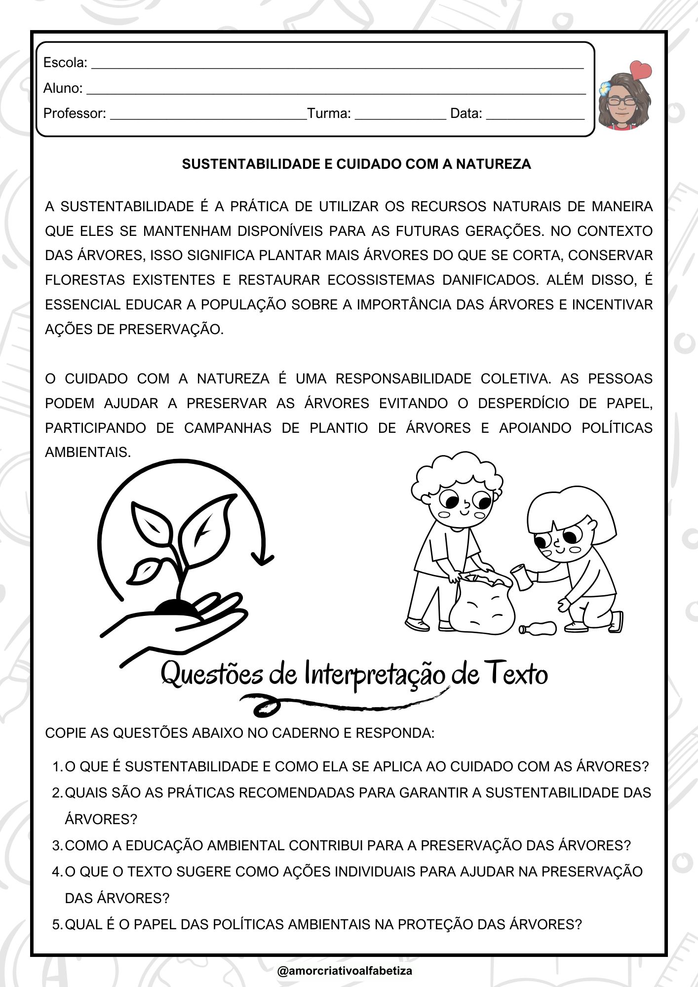 Dia da Árvore – 21 de Setembro - Combo 5 kits | Educação Infantil e Anos Iniciais — amostra 7: Dia da Árvore – 21 de…