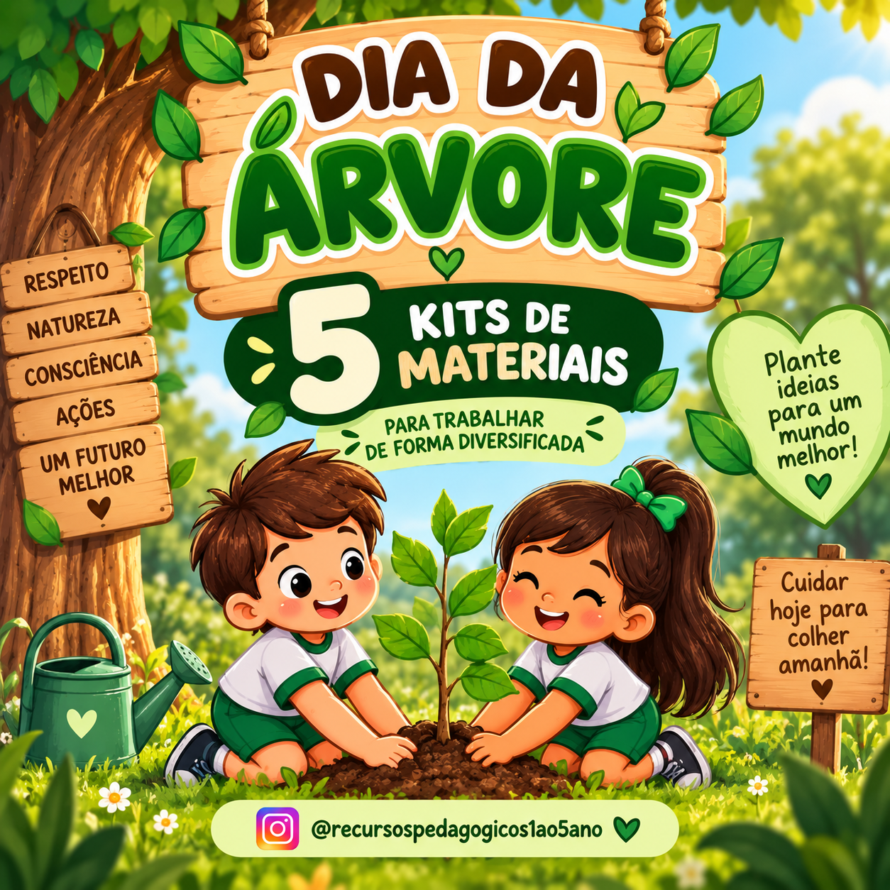 Dia da Árvore – 21 de Setembro - Combo 5 kits | Educação Infantil e Anos Iniciais — Alfabetização para Educação Infantil:…