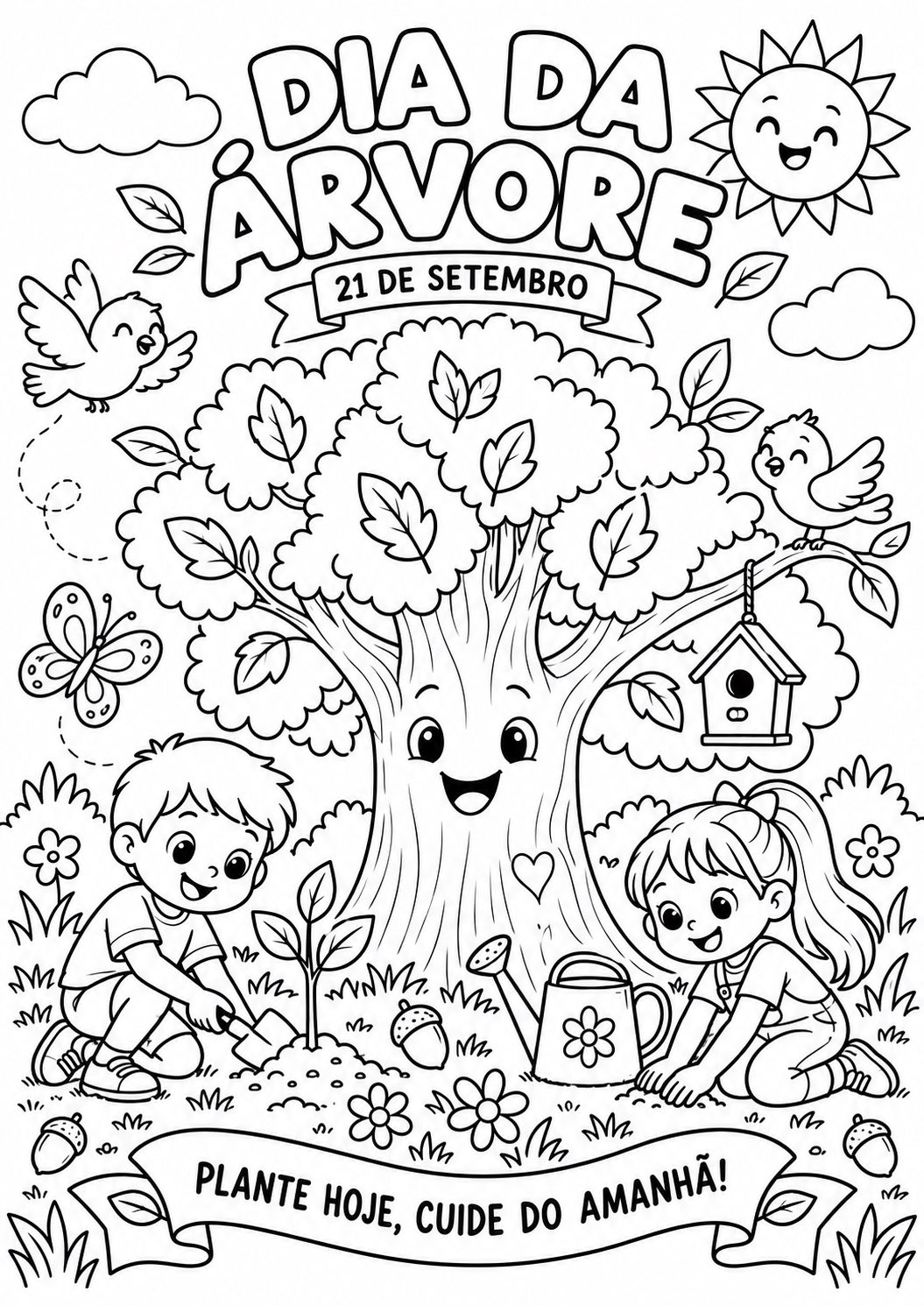 Dia da Árvore – Desenho para Colorir Compartilhado | Painel Gigante — amostra 1: Um painel gigante e divertido para as… Dia da Árvore – Desenho para Colorir Compartilhado | Painel Gigante — amostra 1: Um painel gigante e divertido para as…
