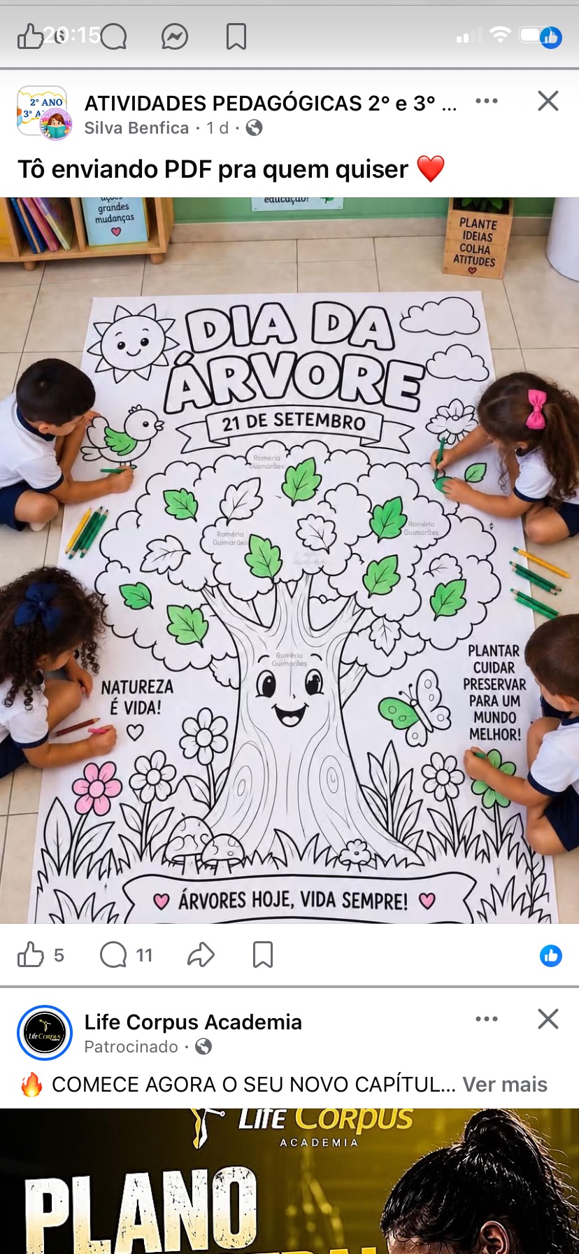 Dia da Árvore – Desenho para Colorir Compartilhado | Painel Gigante — Alfabetização para Educação Infantil: Um painel…