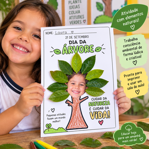 Dia da Árvore: Kit de Atividades Educativas para Imprimir | Ambiental — capa do material