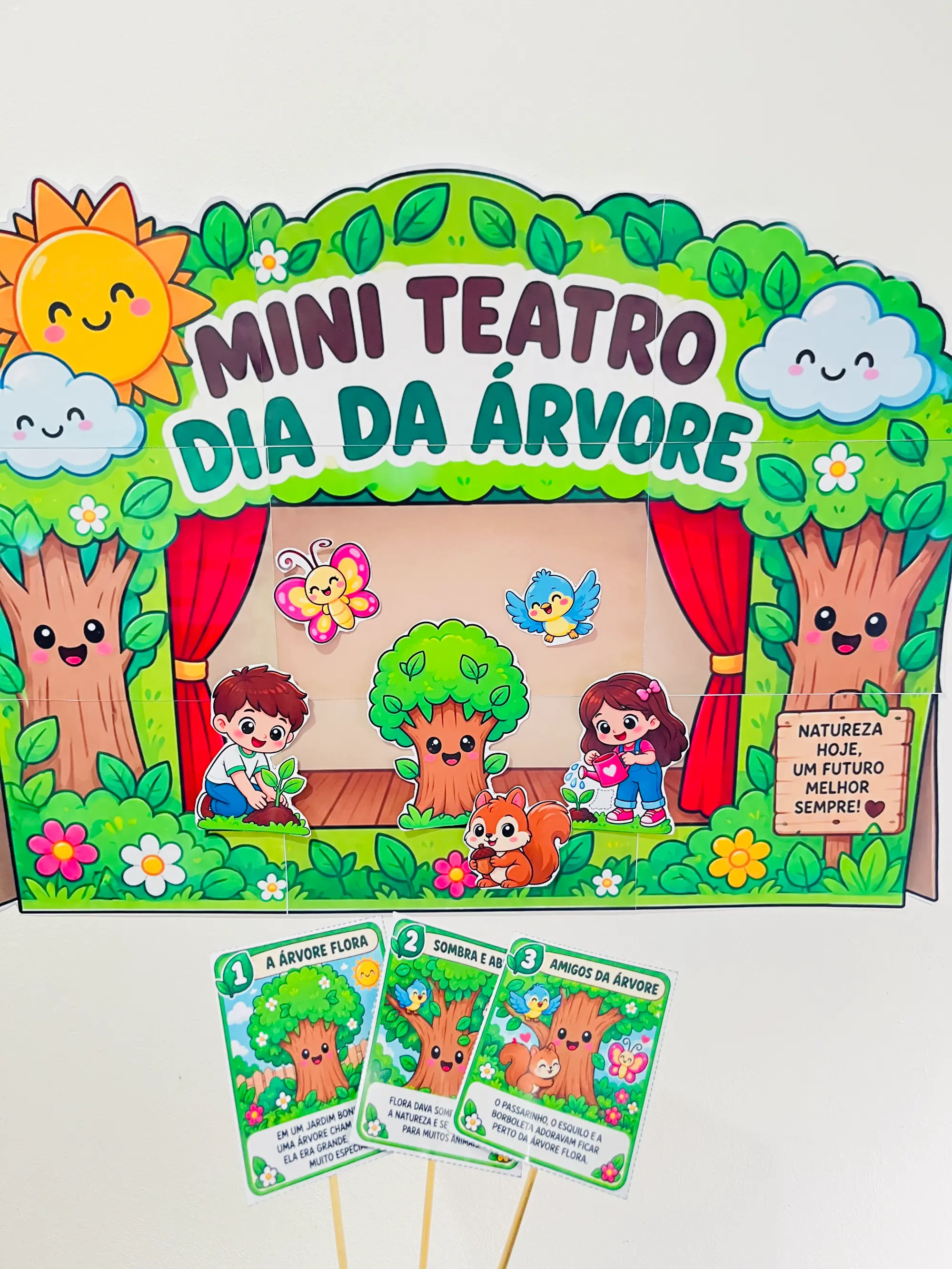 Dia da Árvore- Mini teatro -Ideal para Educação Infantil — capa do material