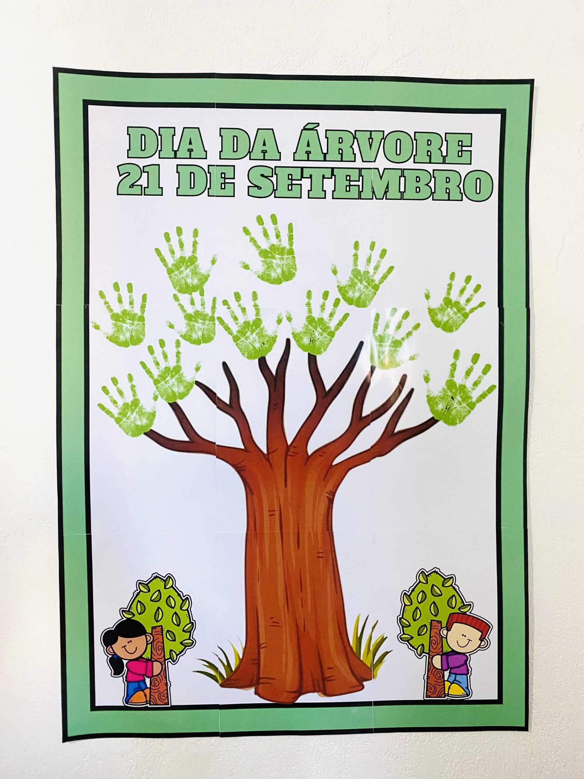 Dia da árvore painel interativo marcas das mãozinhas – PDF para Imprimir — Datas comemorativas para Educação Infantil: DIA…