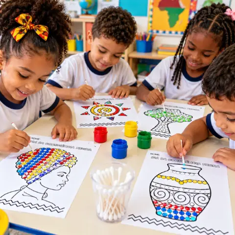 Dia da Consciência Negra – 7 Atividades para Imprimir — amostra 4: Material com 7 páginas sobre o Dia da Consciência Negra,…