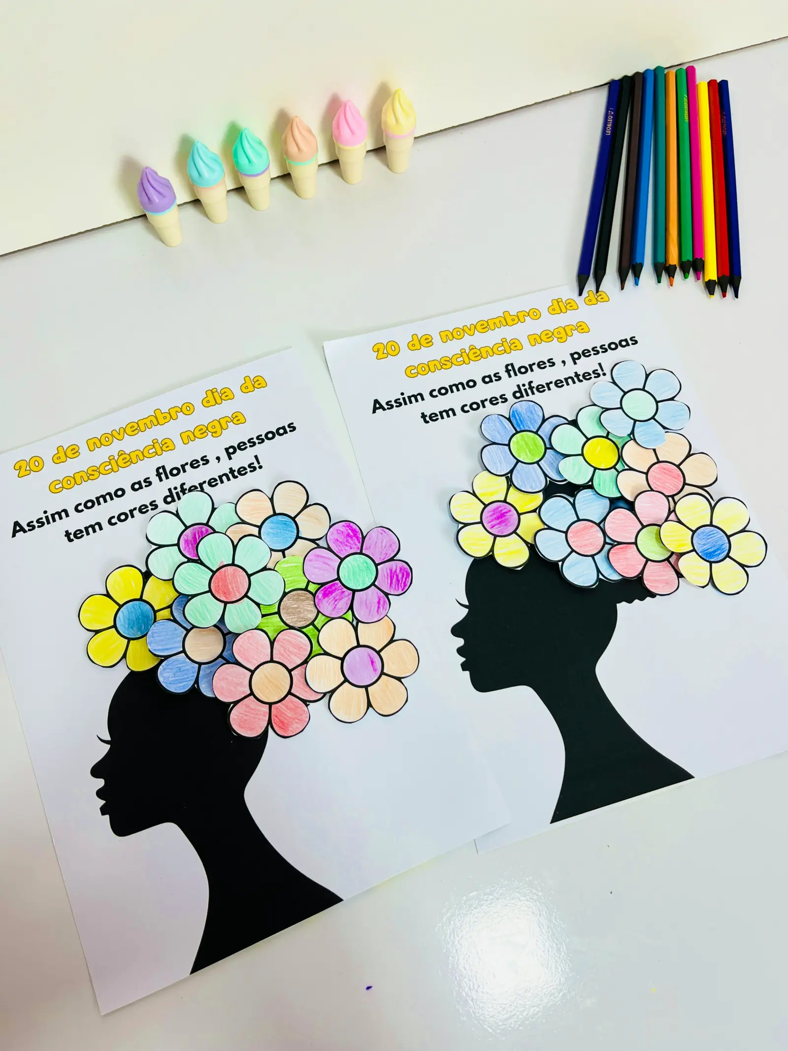 🖤 Dia da Consciência Negra — Atividade Infantil para Revenda — amostra 1: O que vem no material