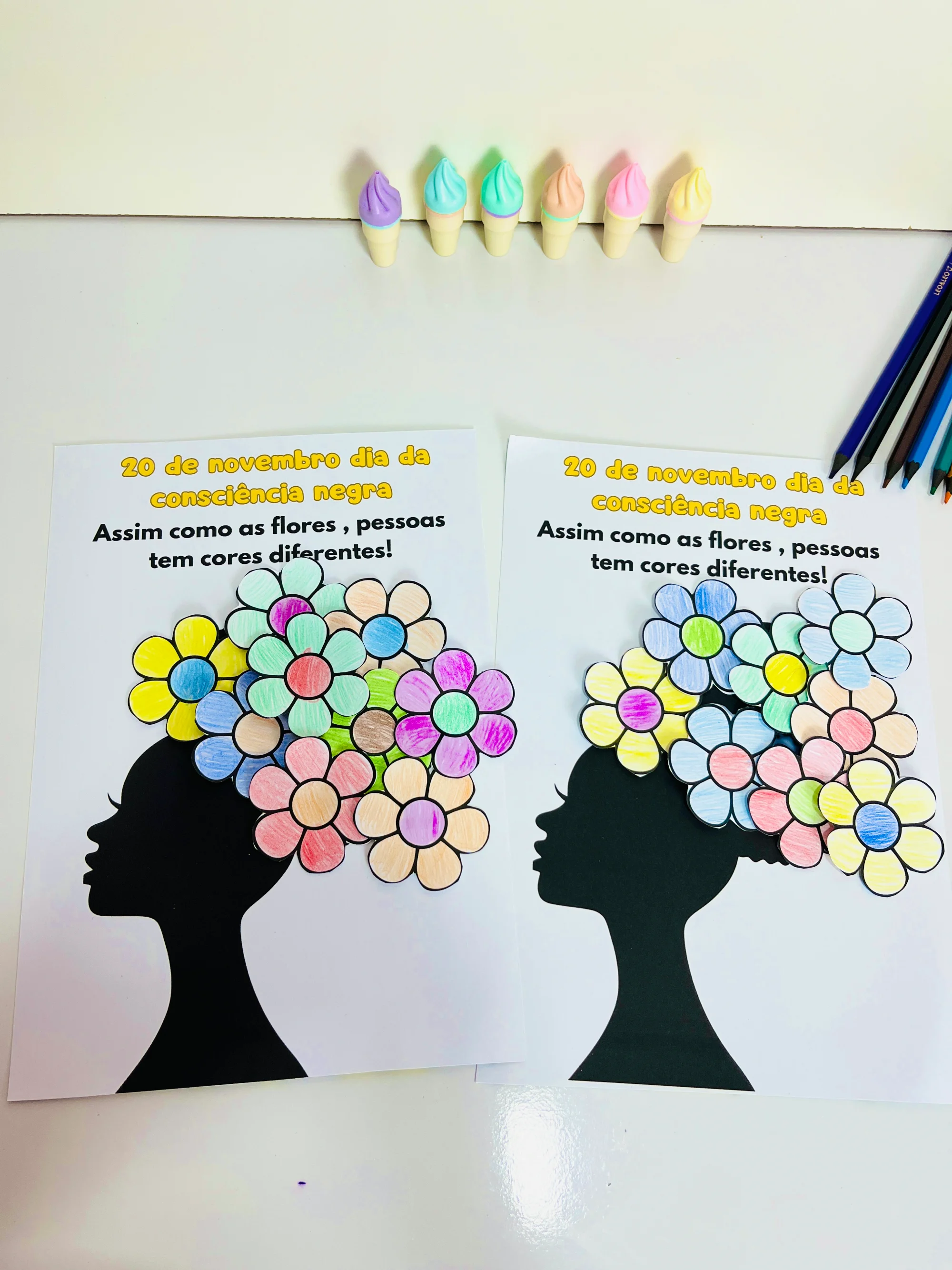 Dia da Consciência Negra – Atividade Infantil para Imprimir — Ciências para Educação Infantil: Atividade de Consciência…