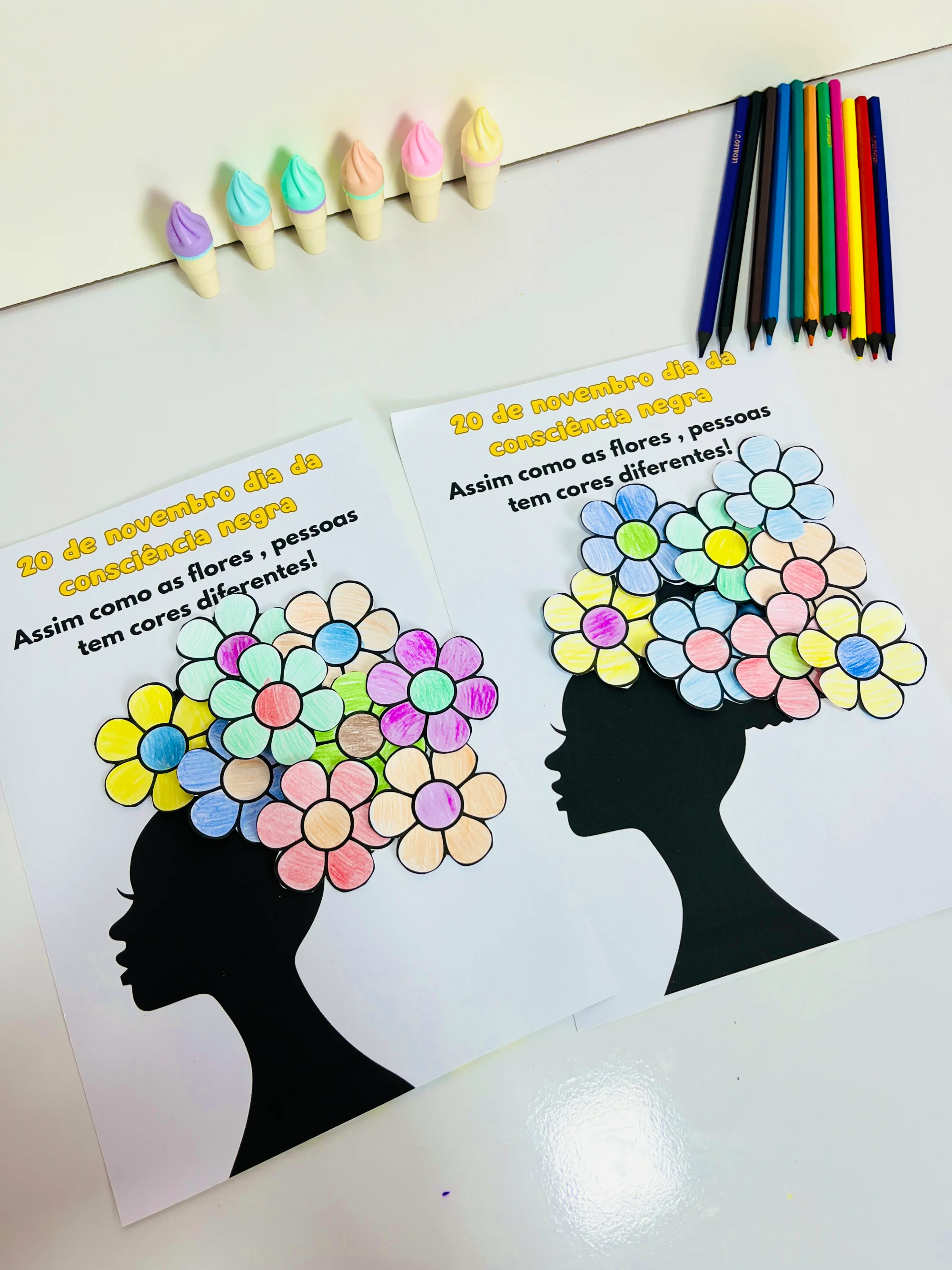 Dia da Consciência Negra – Atividades educação Infantil em PDF — amostra 5: 📄 TOTAL: 6 PÁGINAS EM PDF.